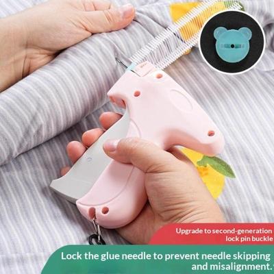 Label Gun Quilt Holder Hangtag Gun Soft Silicone Pinless Snap Single Needle Sewing Gun Non-Tracking Sheet Anti-Slip Tool