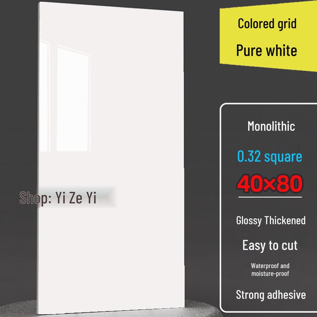 Imitation Tile Aluminum Composite PVC Self-Adhesive Kitchen Oil-Proof Wall Sticker and Wainscoting Panel.