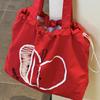 Student Class Canvas Tote Bag Women's Simple 2023 New Waterproof Large Capacity Work Commuter Portable Shoulder Bag