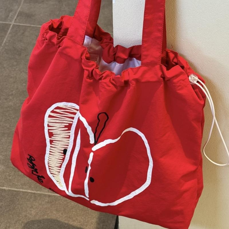 Student Class Canvas Tote Bag Women's Simple 2023 New Waterproof Large Capacity Work Commuter Portable Shoulder Bag