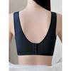Floral Lace V-Neck Wireless Bra Comfortable Breathable Bralette for Everyday Wear