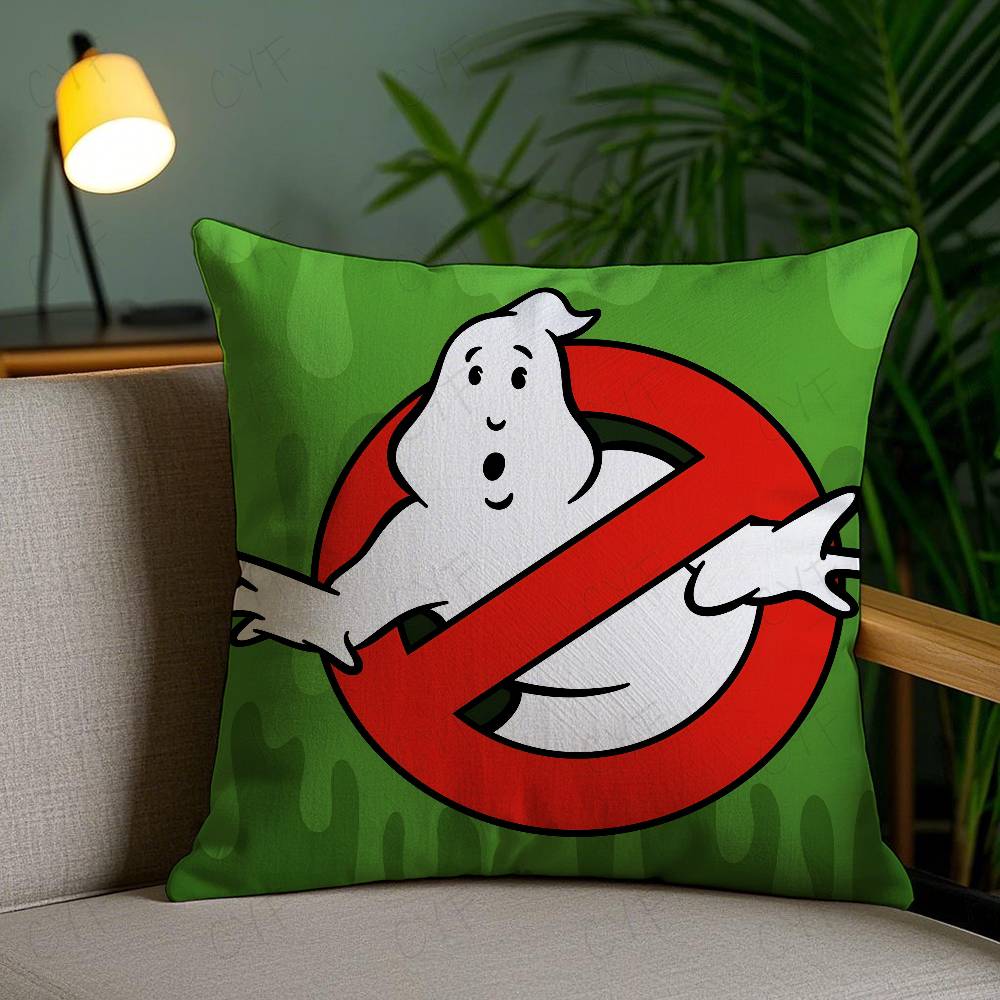 

Classic Movie G-Ghostbusters Pillow Case Custom Printed Brushed Fleece Pillow, Baby Skin-Touch, Eco-Friendly Dye-Sublimation Cus 16x16Inch