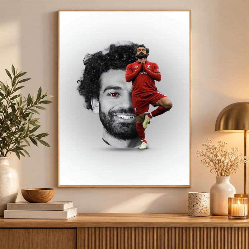 Mohamed Salah Diamond Painting Kit 5D Full Drill DIY Diamond Mosaic Wall Art Home Decor
