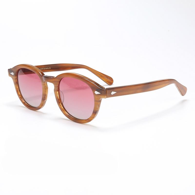 Johnny Depp Polarized Sunglasses Men Sun Glasses Woman Luxury Brand Vintage Acetate Frame Goggles
