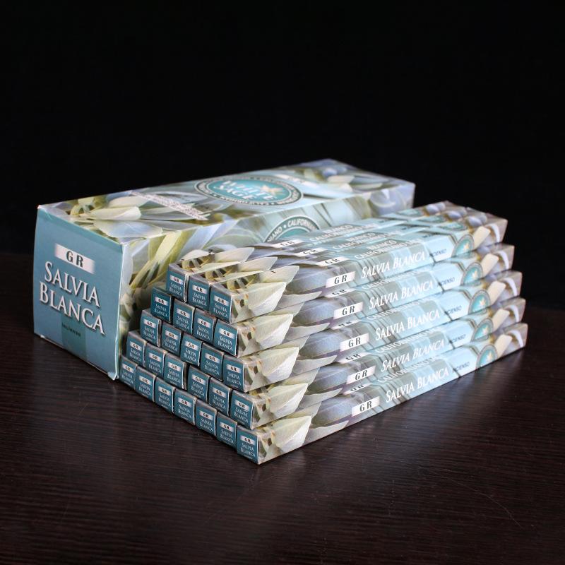 Incense, White Sage Large Box Aromatherapy Incense Thread Incense