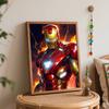 Disney Oil Painting DIY Digital Painting Iron Man Hero Character HandPainted Wall Art for Living Room and Entryway Decor.