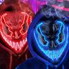 LED Mask, Halloween Mask, Cosplay, Scary Mask, Light-Up Mask, Halloween Accessory, Cosplay Mask, Horror Mask, Funny Costume, LED Mask, Event, Party,