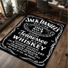 Jack Daniel's Whiskey  Carpet Office Decorative Carpet For Living Room Bedroom Door Mat Floor Rug Computer Chair Area Rug