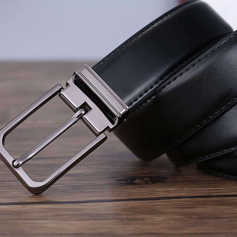 Double Sided Pin Buckle Belt Retro Designer Belt Men Leather Belt  Mens Accessories