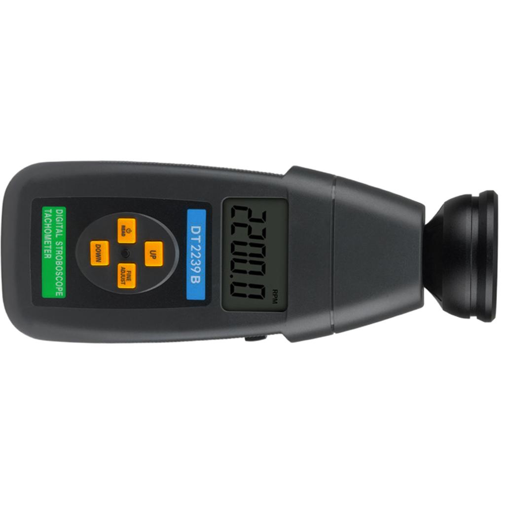DT2240B Non Contact Tachometer Photoelectric Speed Meter Compact Digital Stroboscope Tachometer