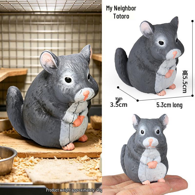 Solid Cute Animal Models: Squirrel, Shiba Inu, Teddy, Hamster, Panda, Flying Squirrel Car/Desktop Ornaments