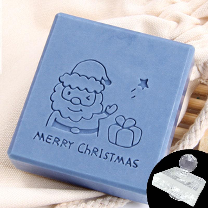 Merry Christmas Handmade Clear Stamps, Seal Soap Making Mold, Natural Crafts Scrapbooking, Chapter Stationery