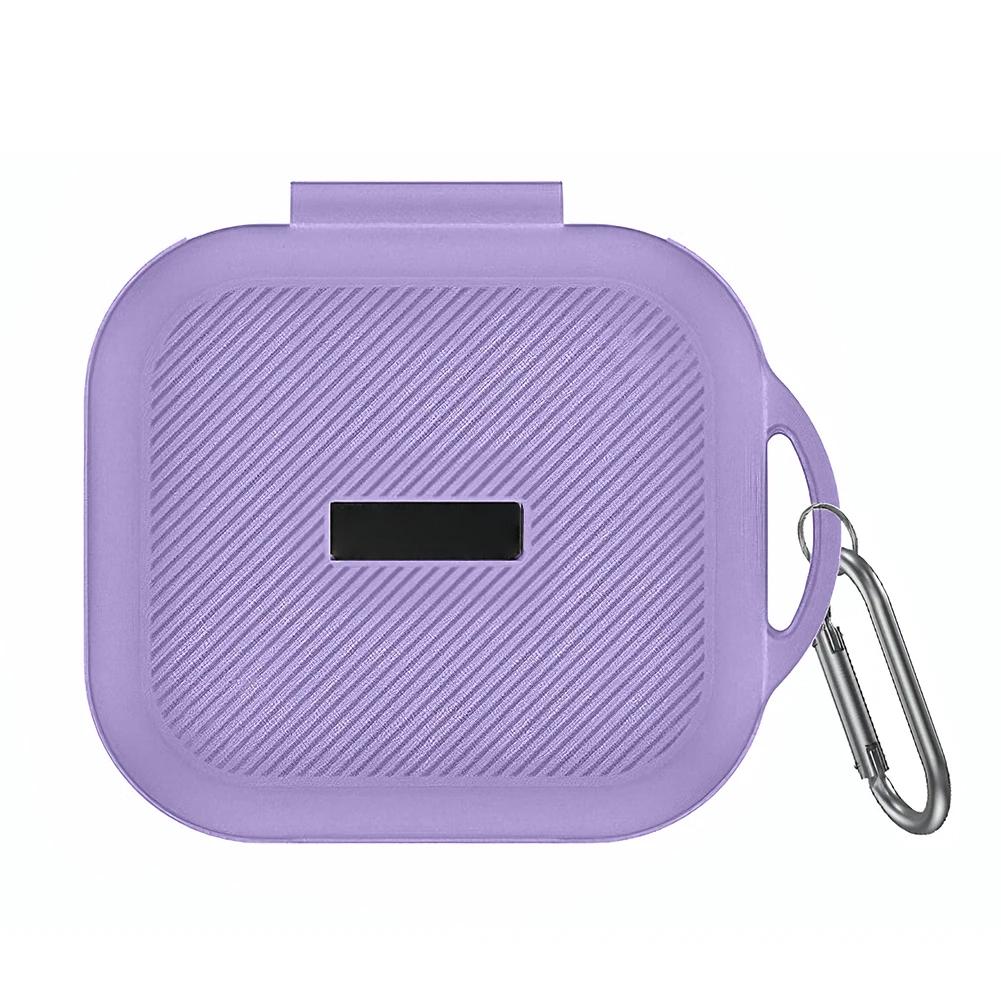 Silicone Case Anti-Scratch Full-Body Protective Skin Cover with Carabiner for TOZO OpenEgo True Wireless Open-Ear Earbuds