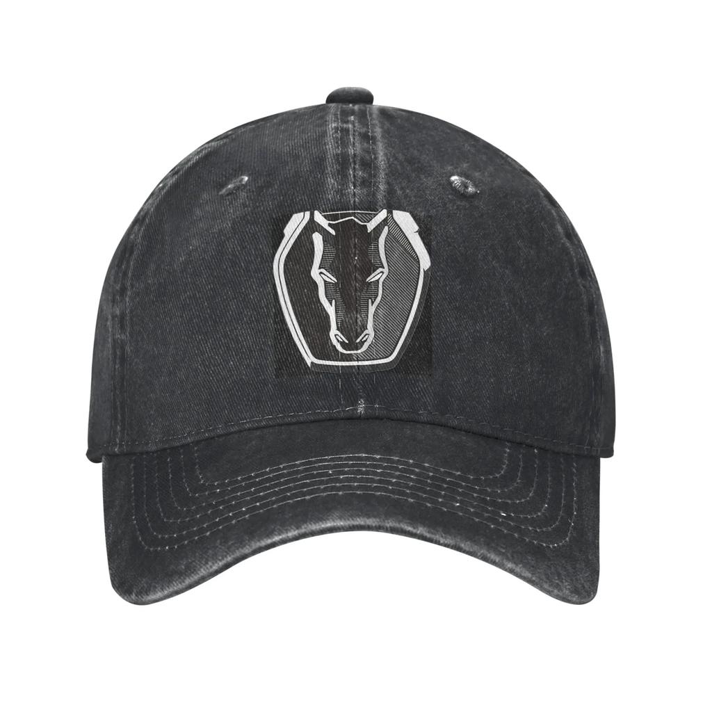 Dark Horse Mustang Abzeichen Gewaschene Jeans Kappe Lässige Baseballkappen Verstellbarer Hut Sommer Unisex Baseballkappen