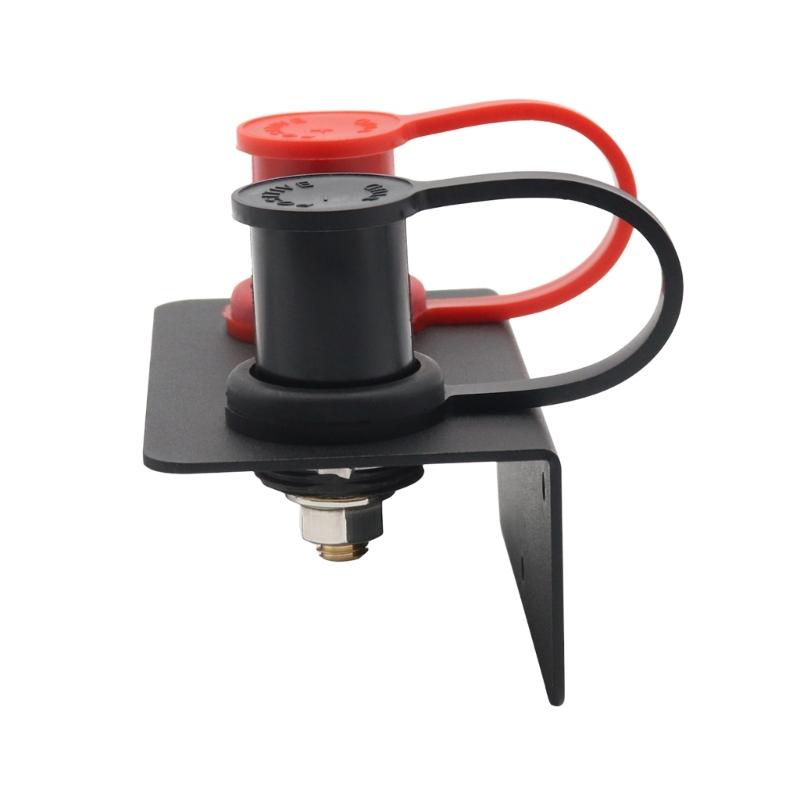 Battery Jump Post Starter for Lawn Mowers ATV Boats High Voltage Battery Jump Post Set with Mounting Bracket & Cover