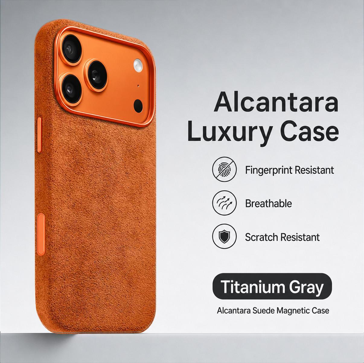 100% itāļu Alcantara maciņš priekš IPhone