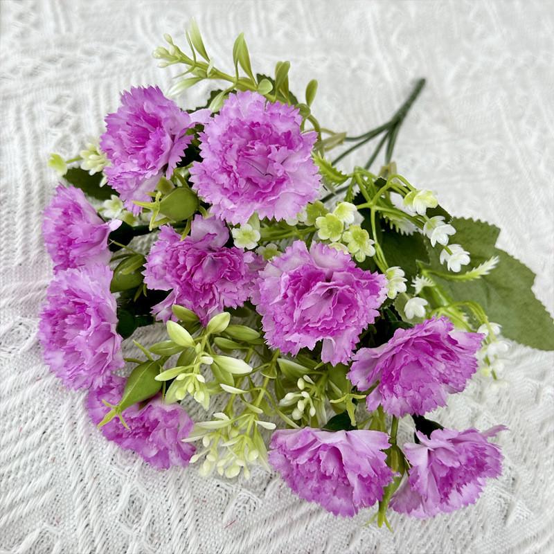 

Цветок Искусственная Мини Гвоздика Свадьба Отель Ресторан Настольное Украшение Purple