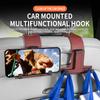 Car Headrest Bag Hook Hanger Auto Backseat Bracket Mobile Phone Holder Leather Rear Seat Hanging Dual Handbag Hooks Accessories