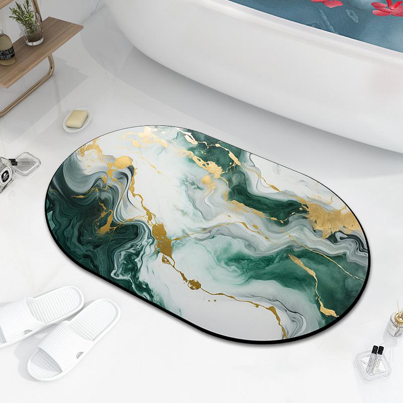 Diatom Mud Bath Absorbent Mat Household Simple Toilet Toilet Door Cushion Absorbent Non-slip Quick Drying Mat