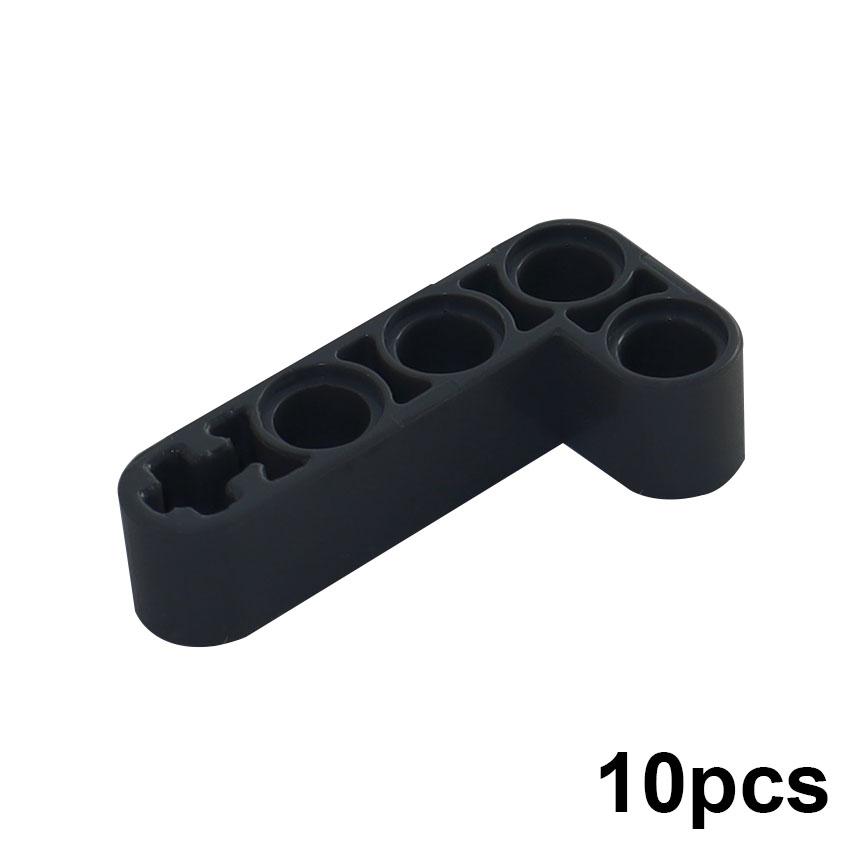 10 Stück Technischer Liftarm Dick L-Form 2x4 Arm, MOC Gebogene Balken Steine 32140 für DIY Montage