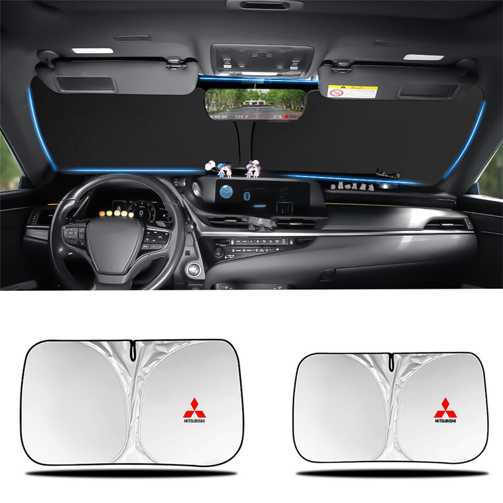 Car Windshield Sun Shade Visor UV Protection Shield Car Accessories For Mitsubishi Eclipse Cross GK Colt Pajero Outlander