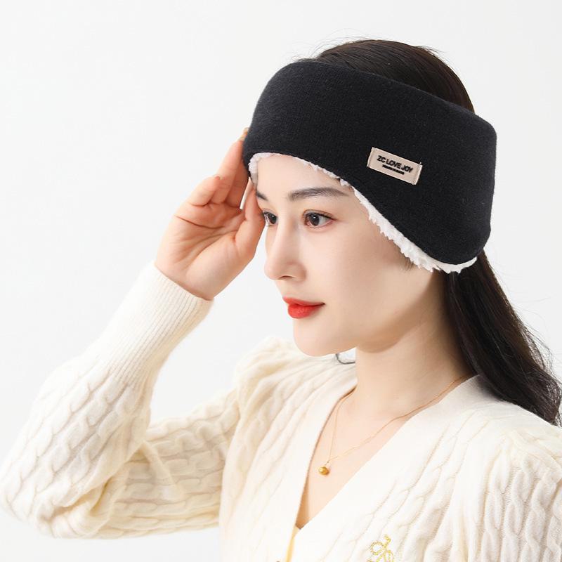 

Унисекс зимние плюс бархатные утолщенные ветрозащитные наушники для езды на велосипеде на открытом воздухе lamb wool lining