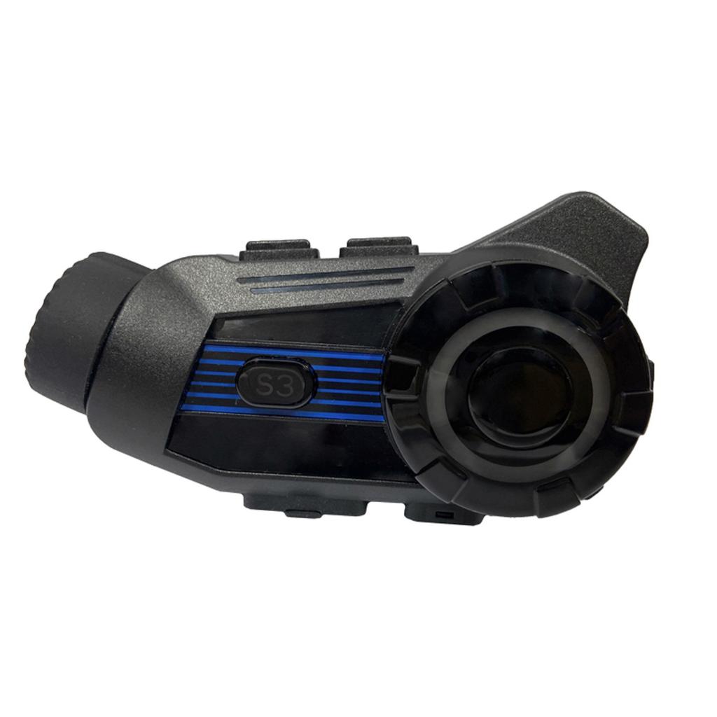 Motorcycle Helmet Headset with 2K Camera Noise Cancellation Helmet Headphones Motorcycle Intercom Headset Communication Systems