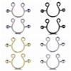 2 stuks/set Stalen Nep Tepel Niet-doorborende Ringen Niet-doorborende Lichaamssieraden Lingerie Matching