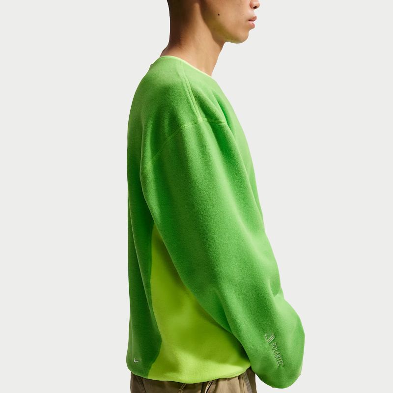 Nike ACG Wolf Tree FW25 Polartec Lightweight Fleece Crewneck Loose Long Sleeve Sweatshirt Men Sweatshirt HV1118-307