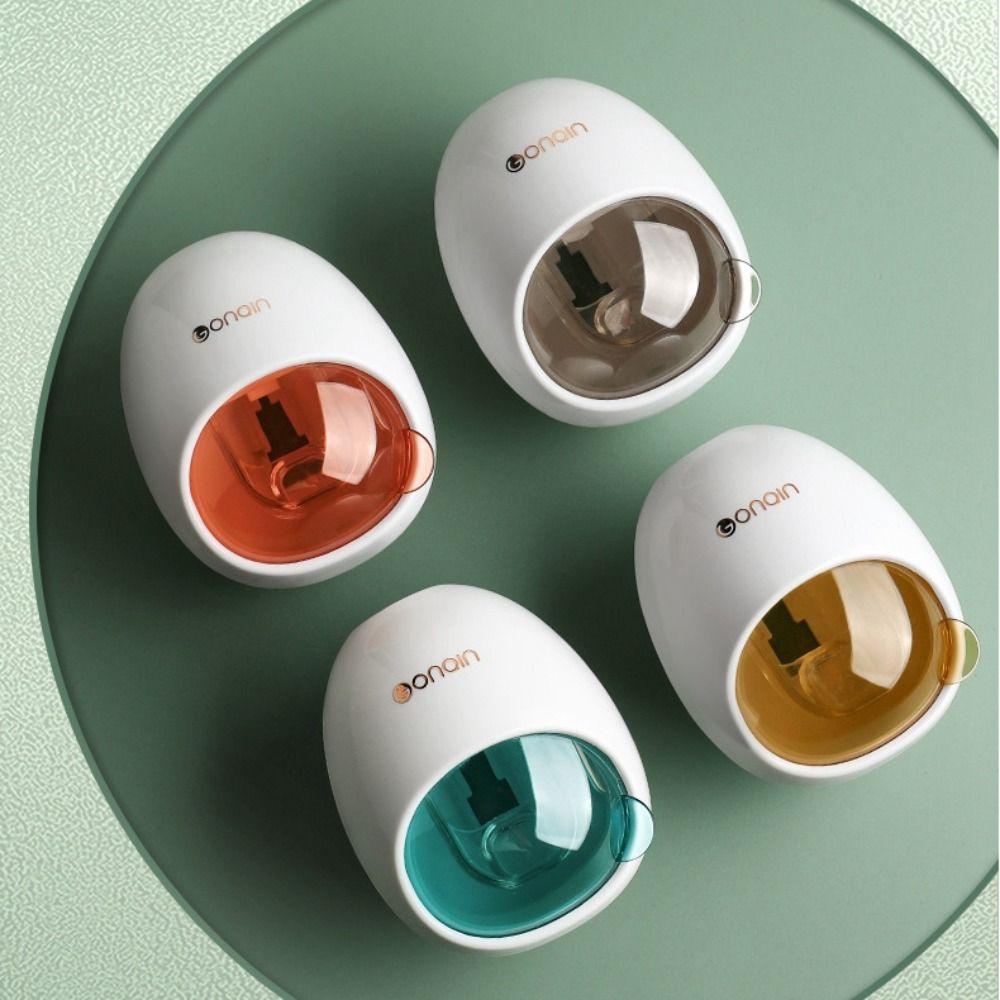 

Plastic Toothpaste Squeezer Wall Mount Toothpaste Holder Automatic Tube Press Squeezer Family