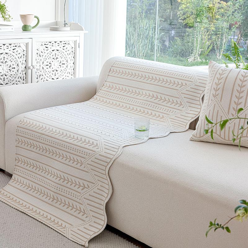 New Summer Cool Sofa Seat Cushion One Piece Light Luxury High-End Summer Cool Combination Sofa Cushion