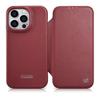 iPhone 14 Pro MagSafe CE Premium Leather Magnetic Flip Case Burgundy