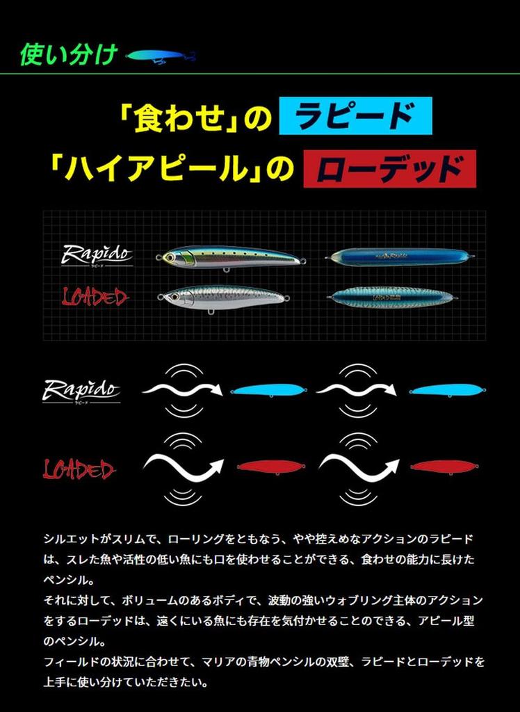 YAMASHITA Rapid F190 B28C Genkai Clear Lure