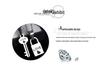 Qixi Festival Valentine's Day Couple Love Lock Key Pendant Necklace