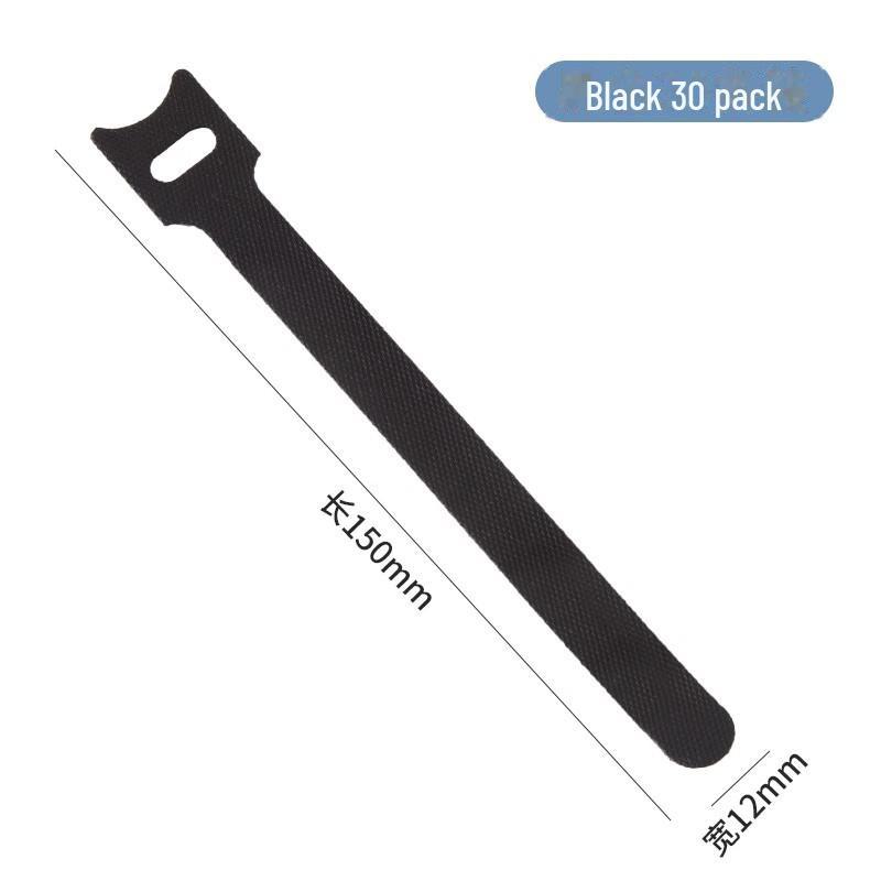 Self-Locking Nylon Cable Ties with Self-Adhesive Velcro for Wire Management