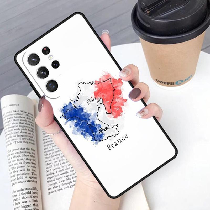 France National Flag Phone Case Cover For Samsung Galaxy S24 S25 Ultra S21 S22 Ultra S10E Note 10 Plus Note 20 FE S23