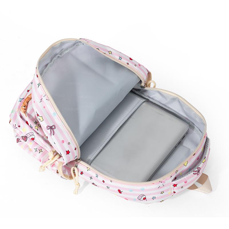 Three-piece Backpack Student Schoolbag Junior High School Women's Large-capacity Backpack