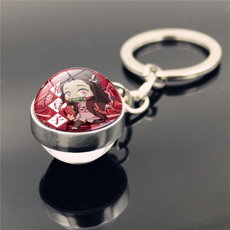 

Брелок Истребитель Демонов Сплав Цинка Подвеска Коллекция Персонажей Ручная Работа Подарок Nezuko2