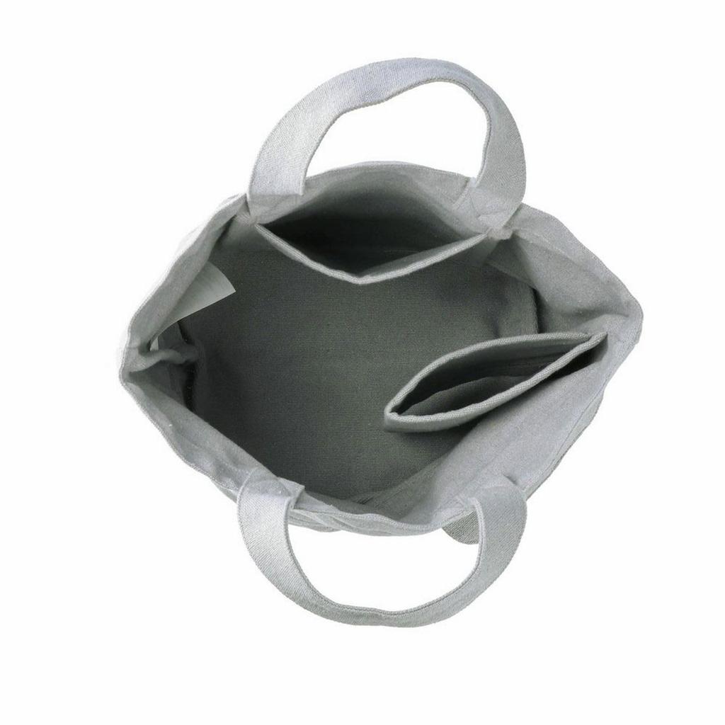 3065 Round Bottom Plain Small Tote Bag SN Deli Recycled Cotton [Rootote] (Turquoise)