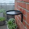Wall Mounted Bird Bath, Outdoor Bird Bath Tray with Feeder Hook, Metal Bird Bath Tray for Garden Yard Wall Fence Bird Feeder Not Included