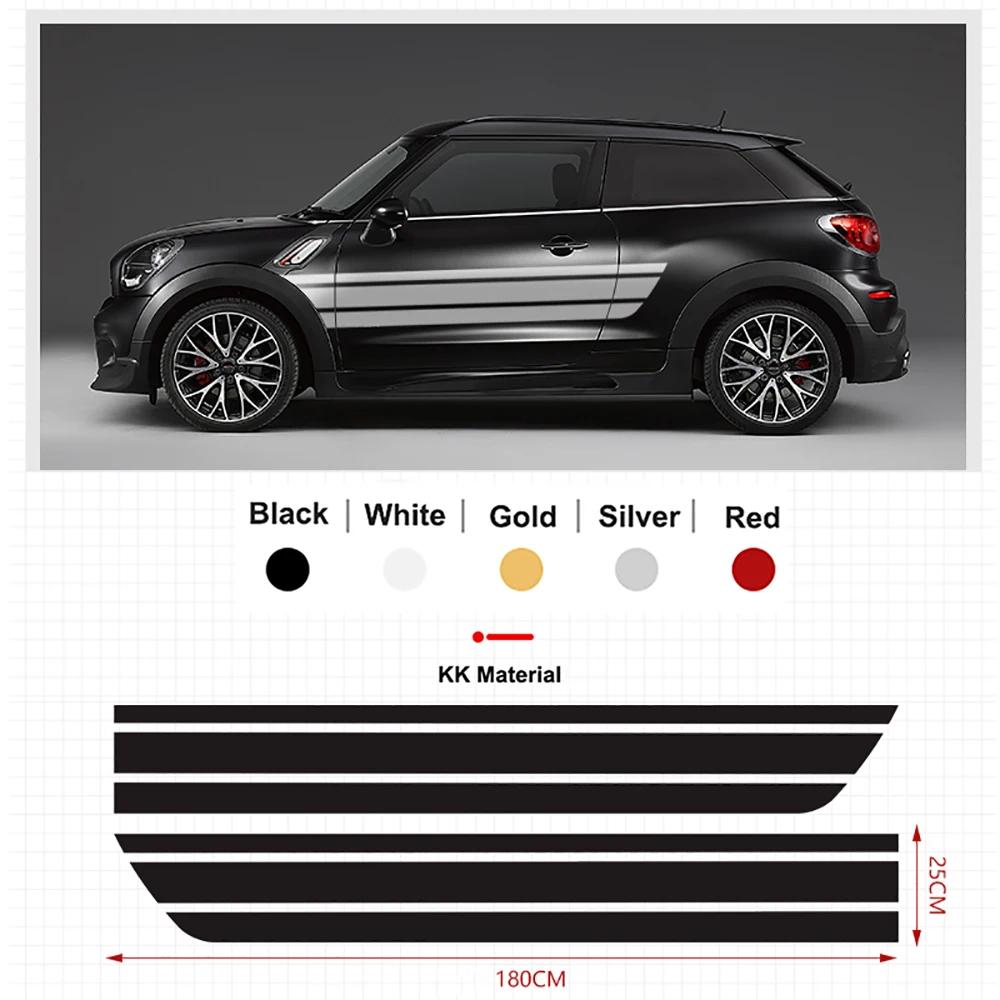 2 Stück Auto Seiten Tür Karosserie Taille Rock Aufkleber Zierleisten Für MINI Cooper Clubman F54 F55 F60 R55 R56 R60 Countryman Zubehör