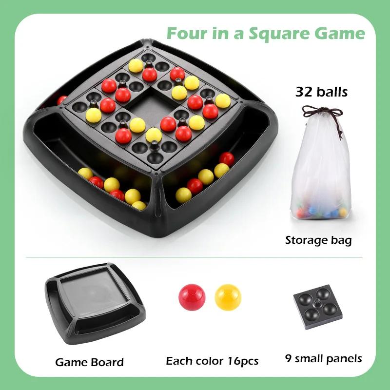 

Rainbow Game Interaction Puzzle Magic Chess Game Rainbow Ball Elimination Color Educational Matching Toy Set for Kid Adult