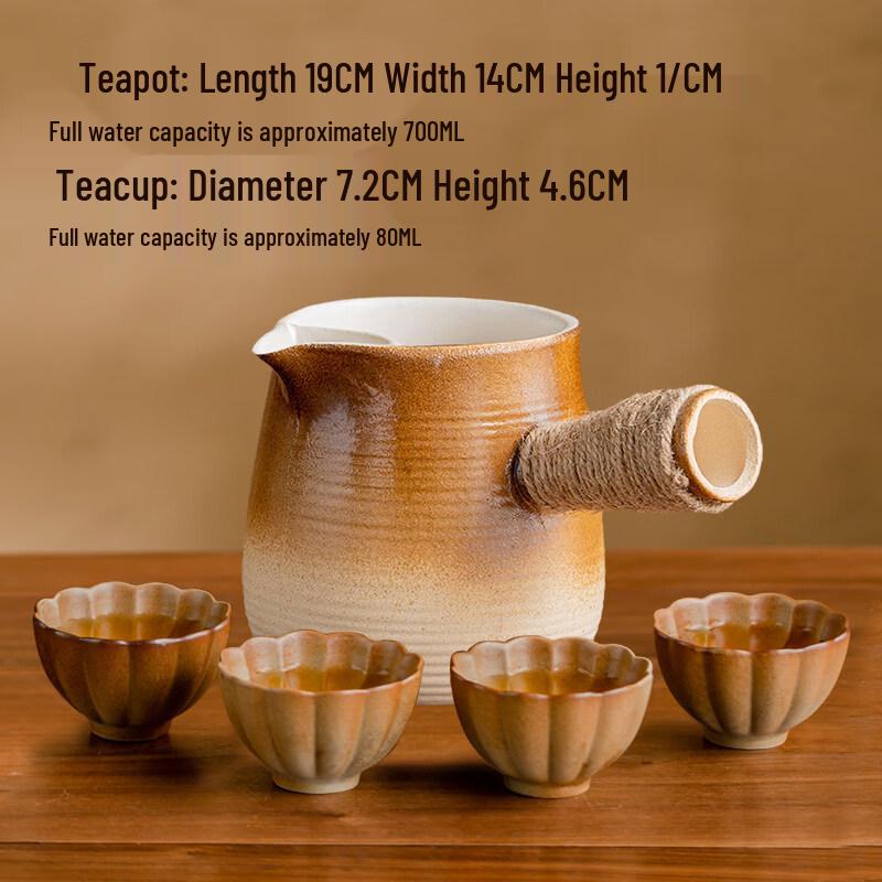 ZISIZ Ceramic Stovetop Tea Pot