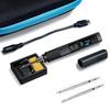 FNIRSI HS-02B Soldering Iron, Internal Heat Type, Portable Soldering Iron Kit, 100W Rapid Heating, with Tip, USB Powered, Digital IPS Display, Adjusta