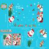 2PCS PVC Christmas Window Stickers Snowman Snowflake Santa Claus Window Electrostatic Sticker Merry Christmas Decals Home Decoration