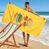 Burger Layer Illustration Towel A must-have beach towel for beach travel