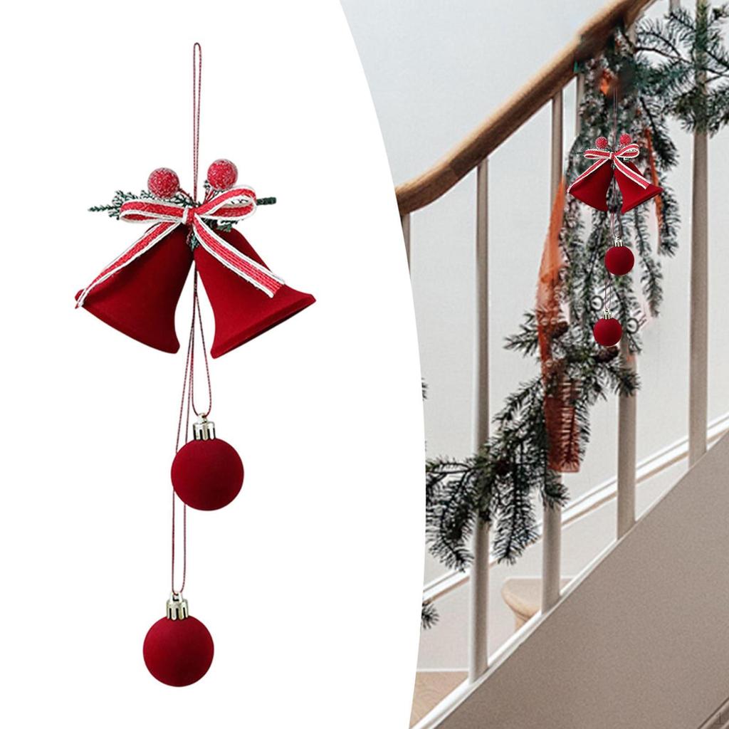 Christmas Bell Hanging Ornament Decorative Pendant Tree Decoration for Outdoor