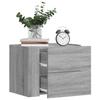 VidaXL Wall-mounted Bedside Table Sonoma Grey 45x30x35 Cm 848335