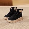 Thick-soled heightening retro Martin boots women's autumn and winter outdoor board shoes high-top street photography niche casual single shoes 