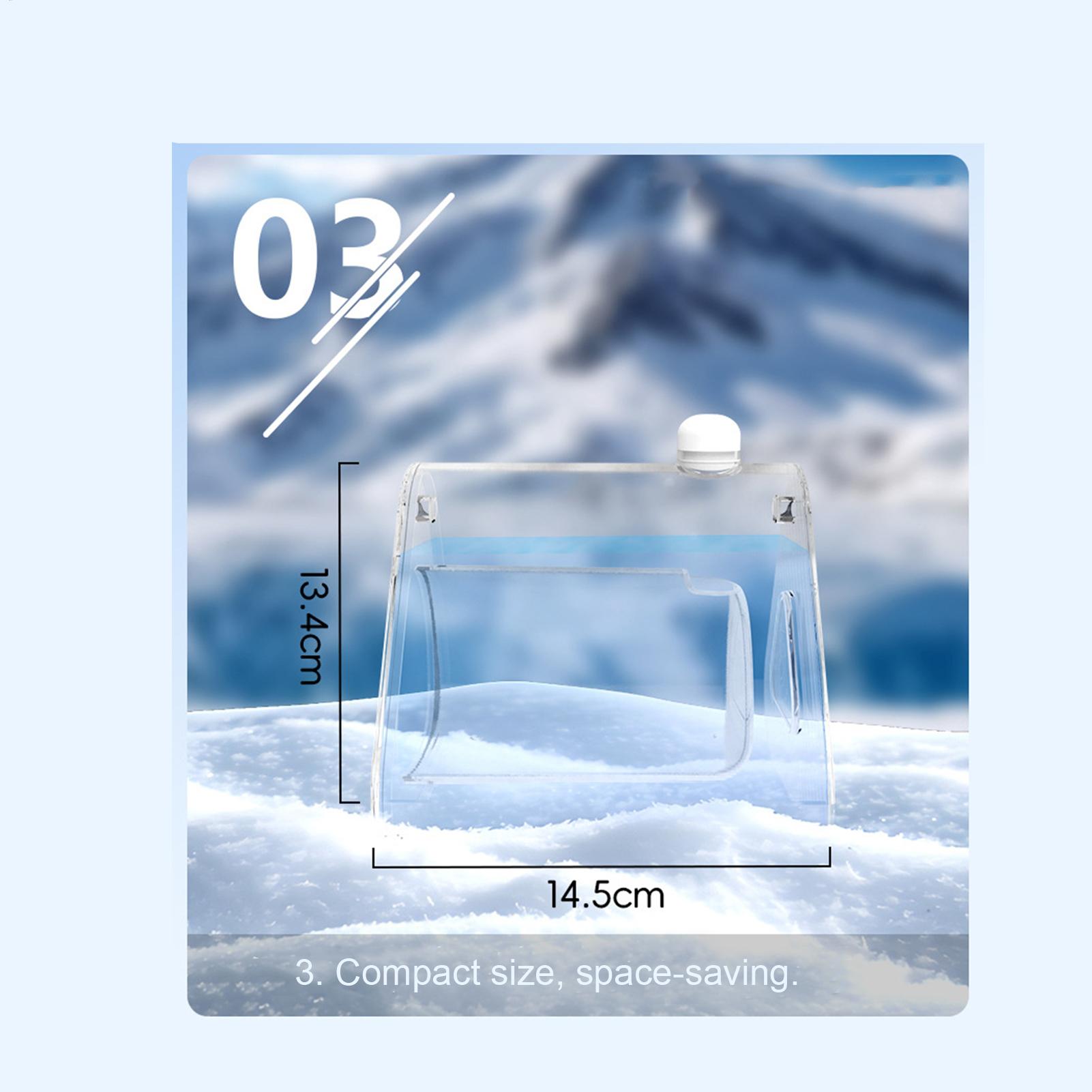 

Hamster Cooling House Full Transparent Instant Cooling Waterproof Safe Cave Small Animal Habitat Decor for Home Dorm Office CN